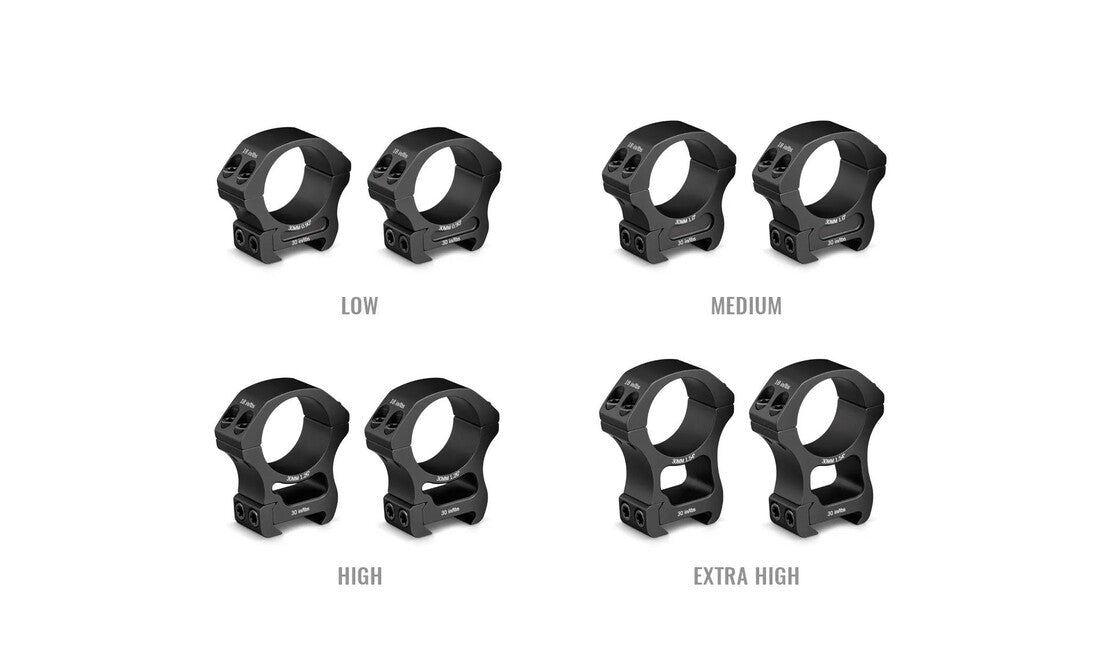 Vortex Optics Pro Series монтажні кільця 30 мм High - 1.26