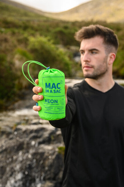 Mac in a Sac Origin 2 водонепроникна куртка UNI, неоново-зелена