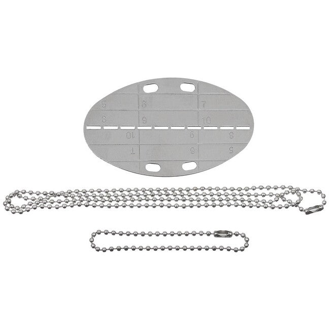 MFH овальний dog tag жетон із ланцюжком