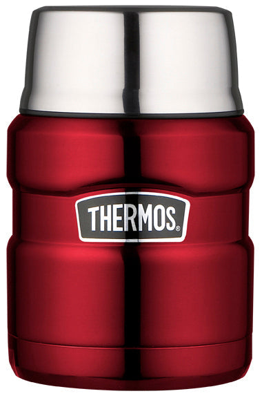 Thermos King контейнер для їжі з ложкою, червоний, 0,47 л