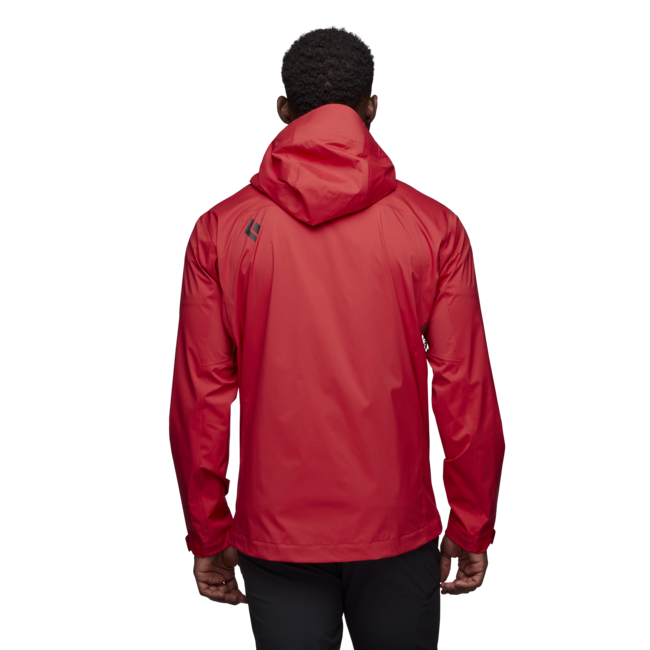 Black Diamond Stormline Stretch Rain Shell непромокаєма куртка чоловіча, карміновий