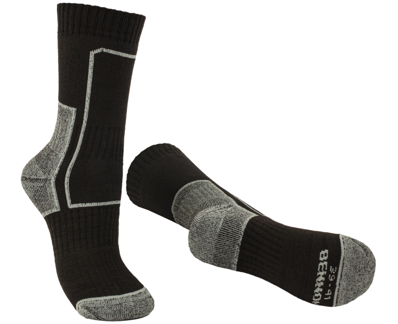 BENNON TREK SOCK треккінгові шкарпетки, чорна/сіра