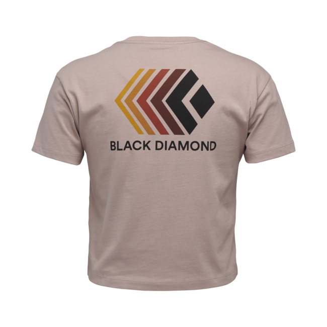 Black Diamond футболка crop з коротким рукавом жіноча, блідо-ліловий