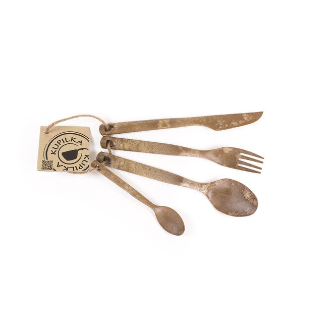 Kupilka CUTLERY кемпінговий прибір у упакуванні, коричневий