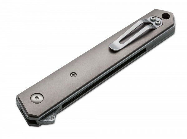 BÖKER® Kwaiken Flipper складаний ніж, дамаськ титан, 9 см