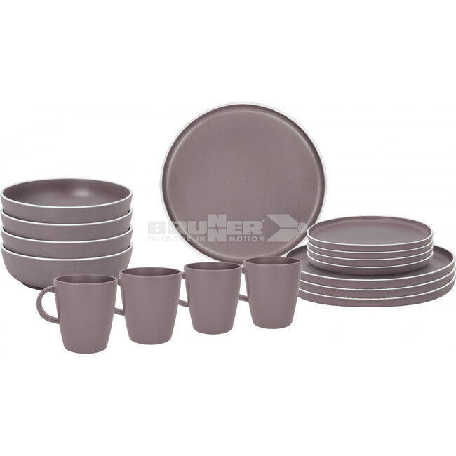 Brunner Lunch Box Dolomit набір туристичного посуду, фіолетовий