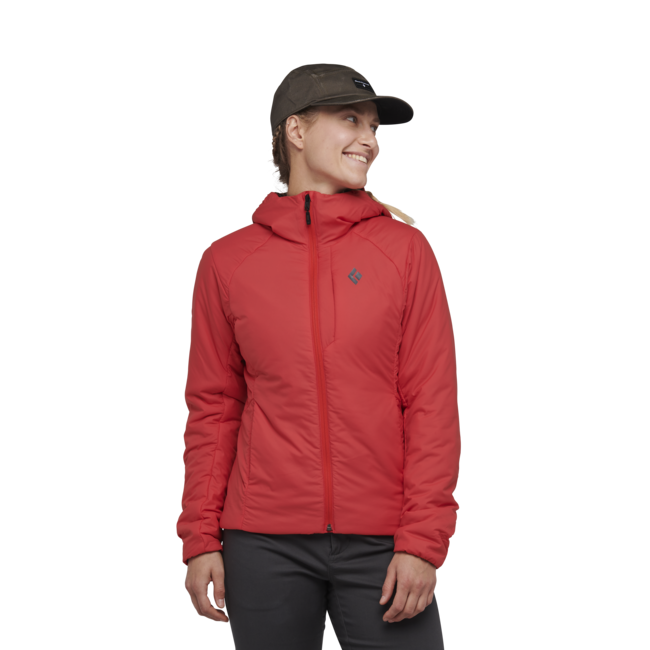 Black Diamond First Light Stretch толстовка з капюшоном жіноча, коралово-червона