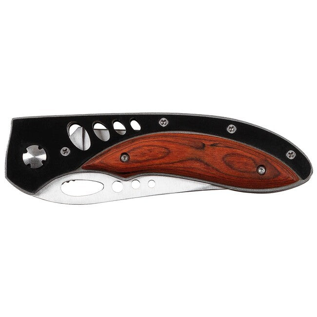 Fox Outdoor Jack однорукий ніж, рукоять з дерев'яними вставками