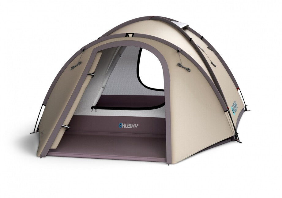 Husky Bizon 3 Plus сімейний трекінговий намет для 3 осіб, light brown