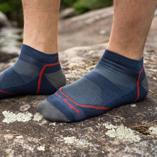 Darn Tough Light Hiker No Show шкарпетки легкі з амортизацією, денім