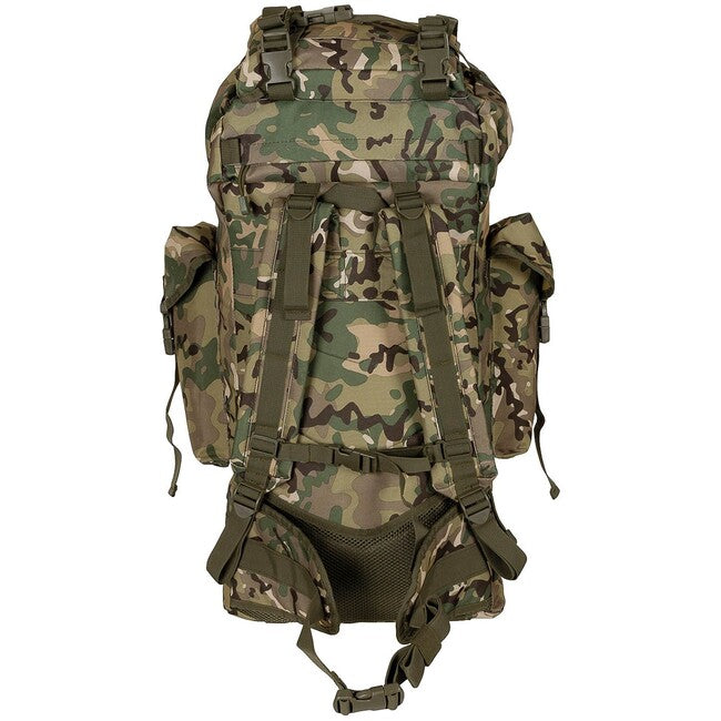 MFH MOLLE рюкзак 65л, алюмінієва палиця, op.-камуфляж