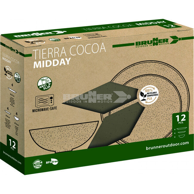 Brunner Midday Pla Tierra набір кемпінгового посуду, коричневий