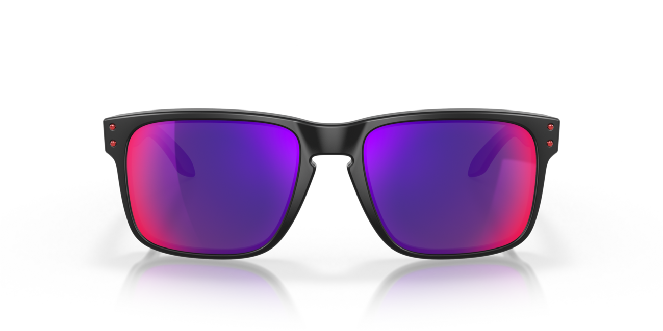 Oakley HOLBROOK сонячні окуляри з матовою чорною оправою та червоними спектральними лінзами Positive Red Iridium, 57
