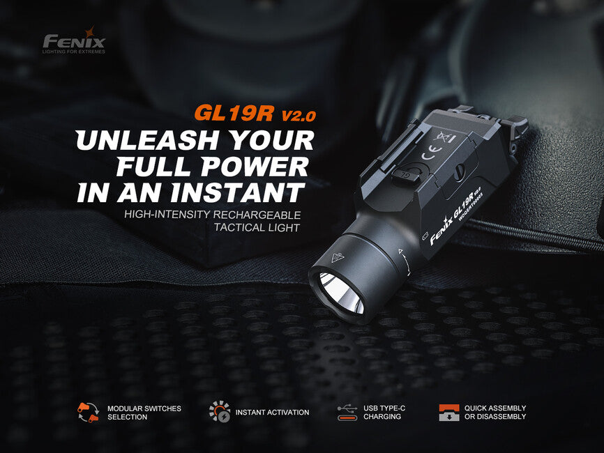 Fenix GL19R V2.0 тактичний перезаряджуваний ліхтар