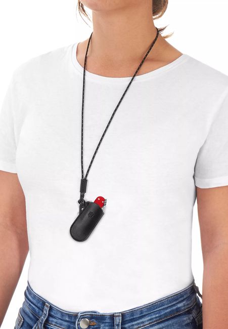 Victorinox шкіряний чохол для кишенькового ножа, чорний