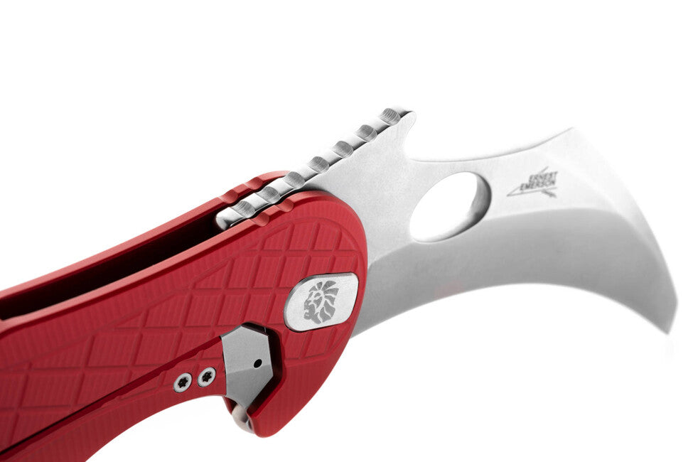 Lionsteel L.E. ONE 1 A RS карамбіт червоний/камінь промитий розроблений у співпраці Emerson Design