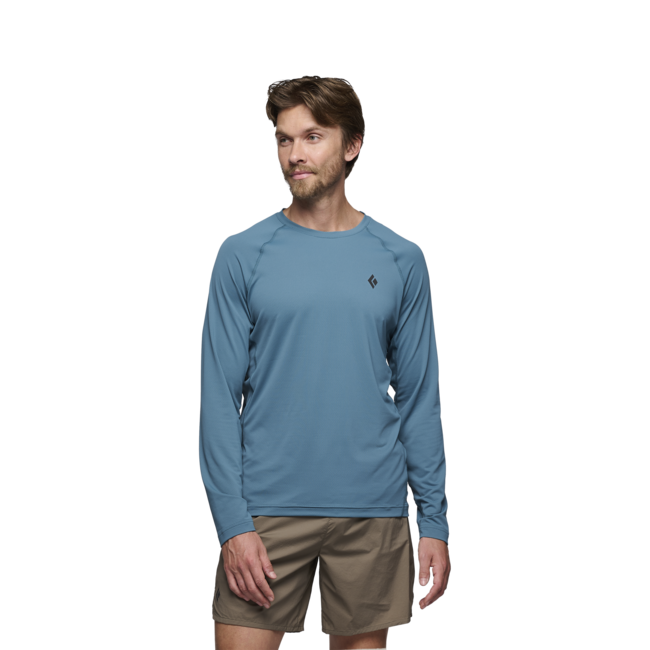 Black Diamond Alpenglow Crew футболка чоловіча з довгим рукавом, creek синій