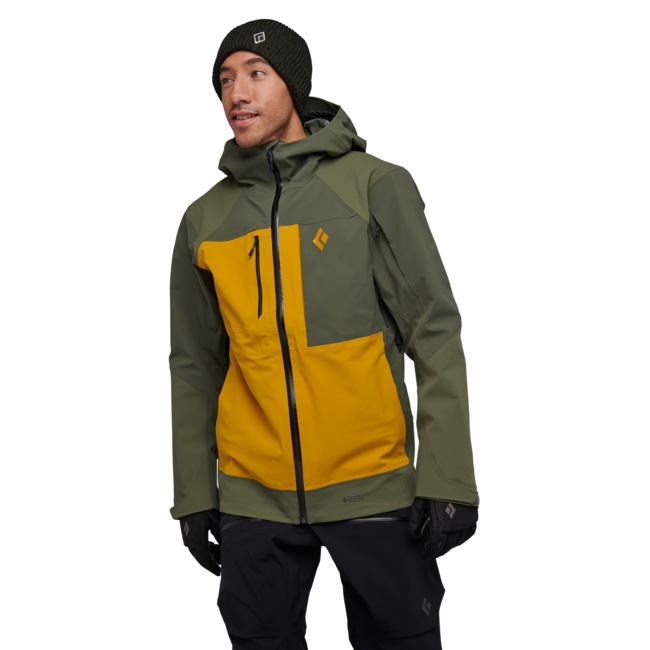 Black Diamond Recon Stretch Pro Shell лижна куртка чоловіча, tundra-бурштиновий