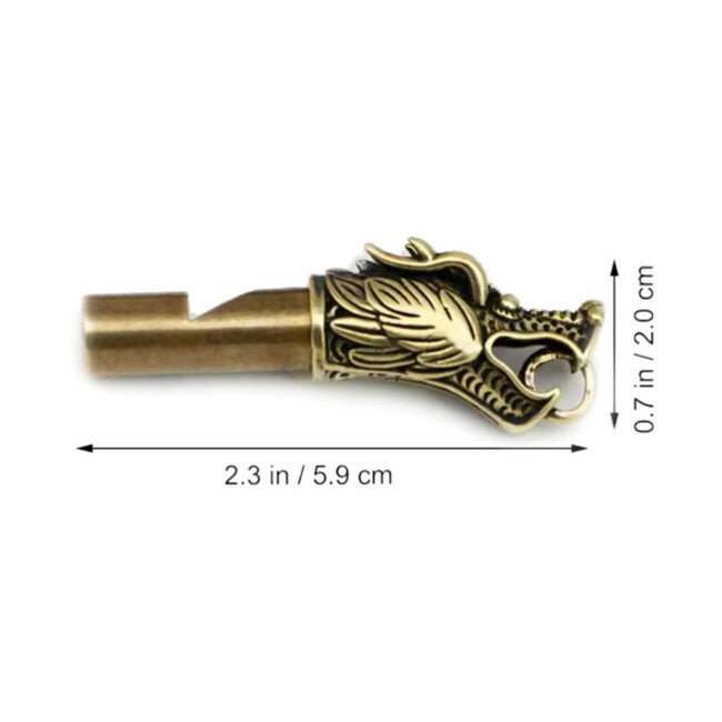 WARAGOD DragonHorn мідна вінтажна свистувача з драконовим мотивом 115 dB