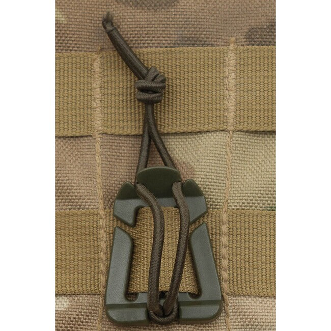 MFH MOLLE затискач з гумовим ремінцем, OD зелений, 2 шт.