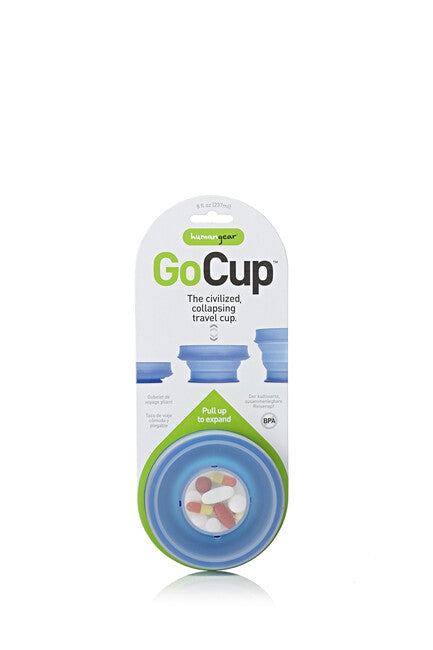 Humangear Go Cup складний дорожний стакан гігієнічний упаковуваний модрого кольору GoCup, синій, 237 мл