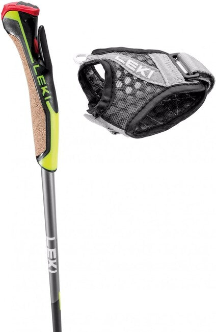 LEKI Speed Pacer Lite палиці для нордичної ходьби, темно-синій-темно-сірий-світло-сірий-неоново-жовтий