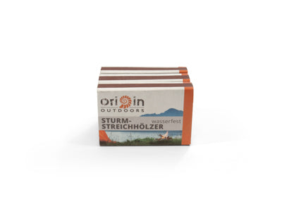 Origin Outdoors сірники стійкі до вітру й води, 3x20 шт.