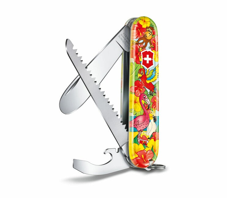 Victorinox My First Animal Edition багатофункціональний ніж для дітей, мотив папуги, 9 функцій