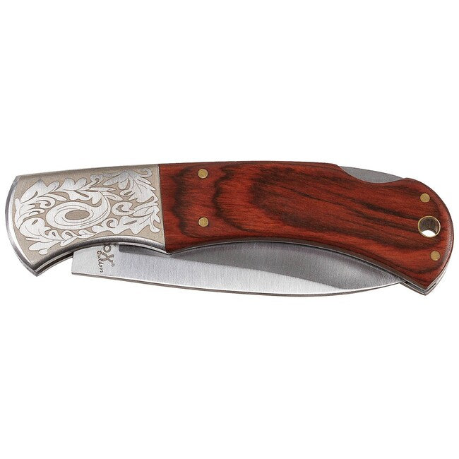 Fox Outdoor Jack ніж, дерев'яна рукоять, орнаменти