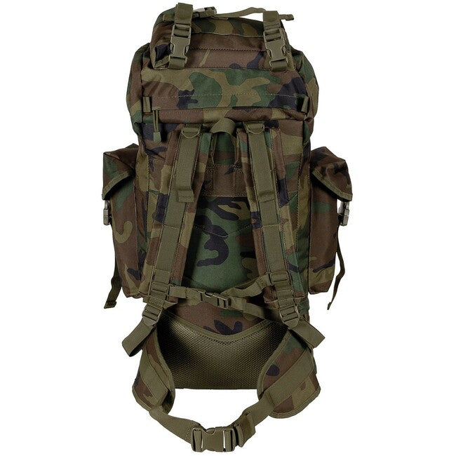 MFH MOLLE рюкзак 65L, алюмінієва палиця, вудленд