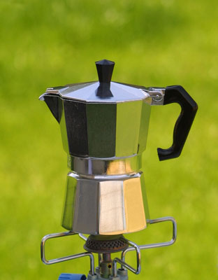 Origin Outdoors Espresso гейзерна кавоварка на 3 чашки, нержавіюча