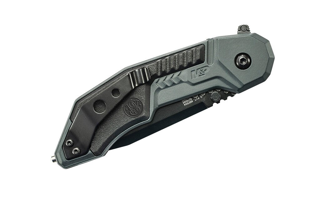 S&W M&P M.A.G.I.C. кишеньковий ніж 7,6см, сірий алюміній гума