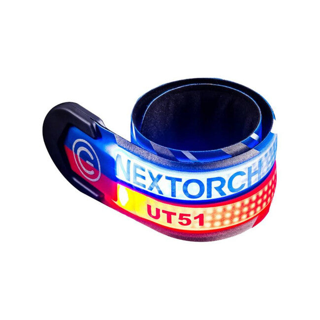 NexTorch® UT51 L мигаюча безпекова стрічка, червоно-синя