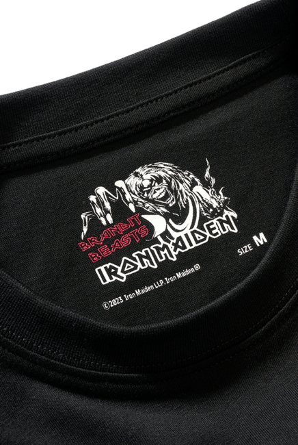Brandit Iron Maiden футболка Eddy Glow, чорна