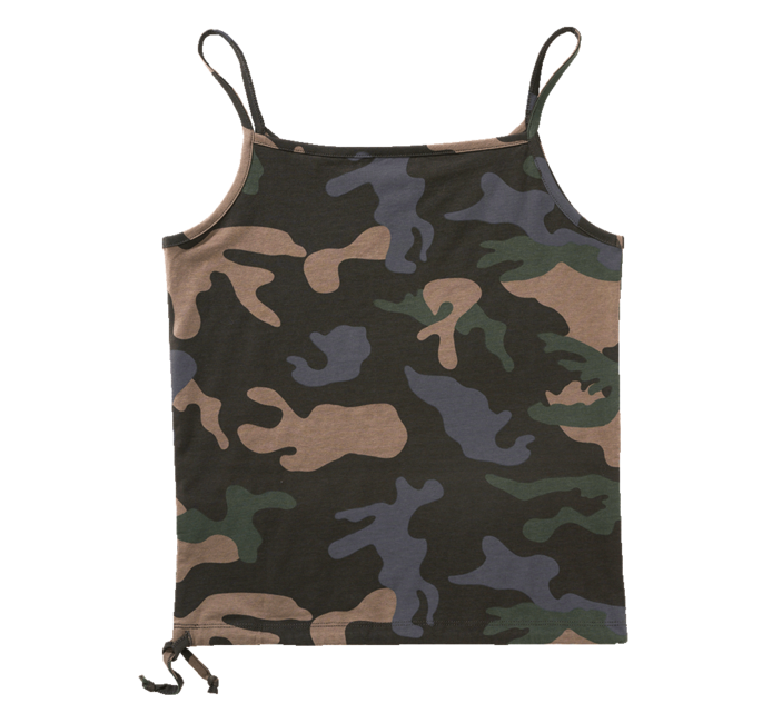 Brandit жіноча майка з тонкими бретелями, darkcamo