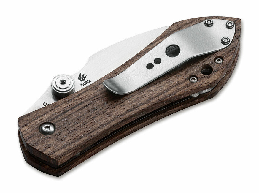 BÖKER® Anso 67 Pro складний ніж 8,7 см, дерево Zebrawood, чохол нейлон