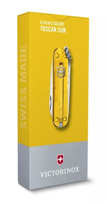 Victorinox Classic SD складаний ніж, прозоре, жовте