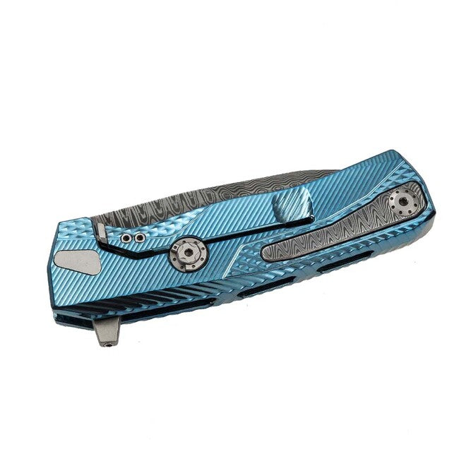 Lionsteel ROK DD BL люксусний складаний ніж з рукояттю з масивного титану