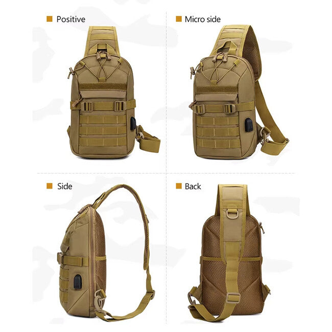 DRAGOWA TACTICAL Oscar однолямковий рюкзак, чорний