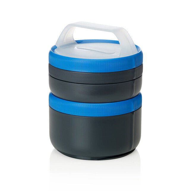 Humangear Stax модульний ланч-бокс XL, сірко-синій