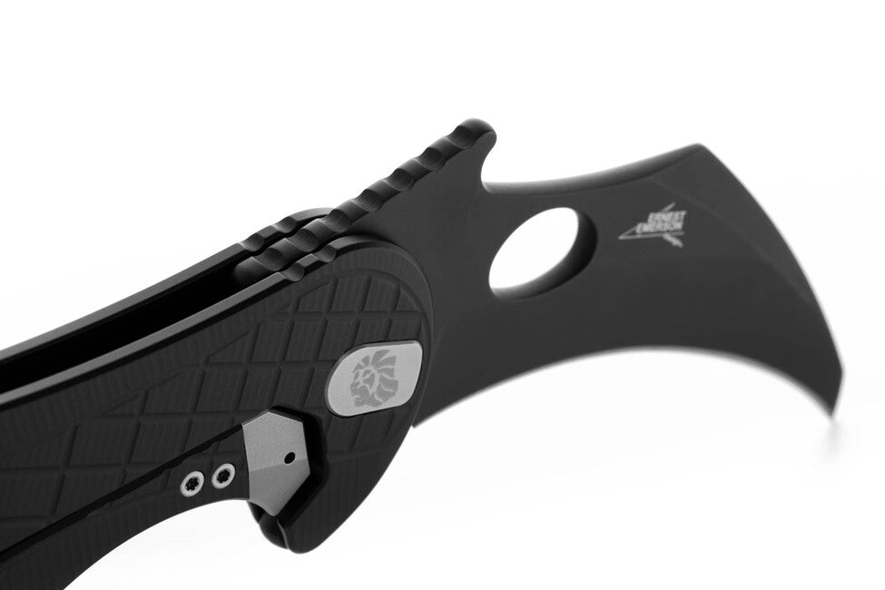 Lionsteel L.E. ONE 1 A BB ніж типу каламбіт чорний/хімічно чорний, розроблений у співпраці з Emerson Design