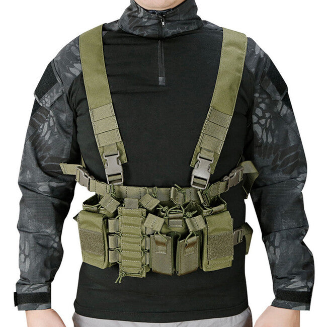 DRAGOWA D3 грудьовий носій Chest Rig, оливковий