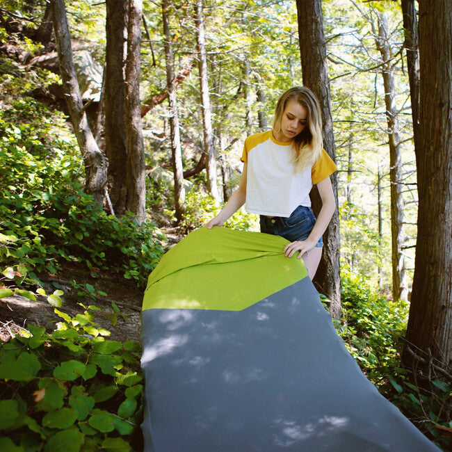 Klymit Luxe V Sheet XL захисний чохол на килимок, зелено-сірий