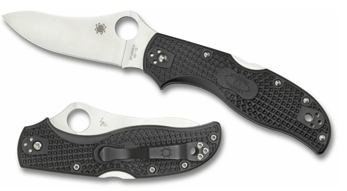Spyderco Stretch 2 Lightweight кишеньковий ніж FRN, чорний, 8,7 см
