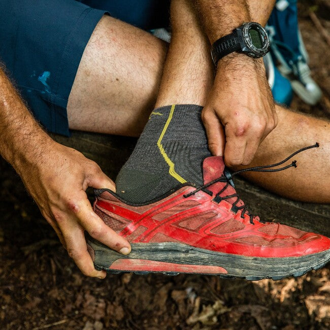 Darn Tough Hiker 1/4 Midweight туристичні шкарпетки з амортизацією, Taupe