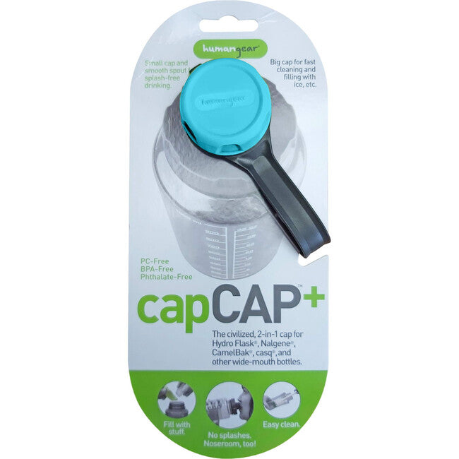 Humangear capCAP+ кришка для пляшки діаметр 5,3 см, світло-синя