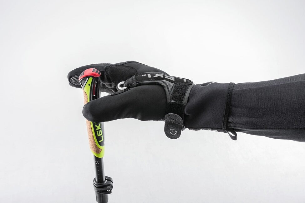 LEKI XTA 6.5 Vario лижні палиці, чорно-біло-неоново-жовті, 155 - 175 см