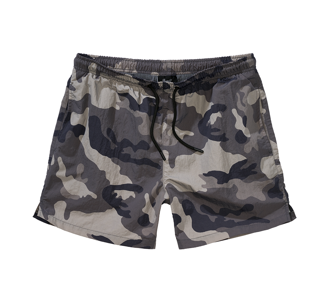 Brandit Swimshort Basic pánske plavky, grey camo