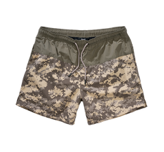 Brandit Swimshort Basic pánske plavky, olive/at-digital