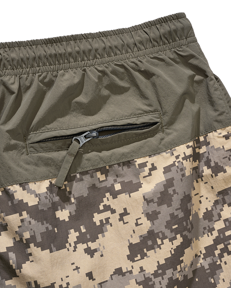 Brandit Swimshort Basic pánske plavky, olive/at-digital